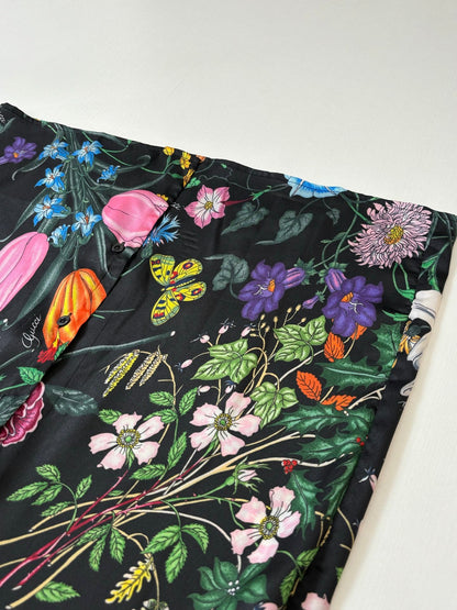 260428 New high-quality floral-printed chiffon long-sleeved shirt with full printing