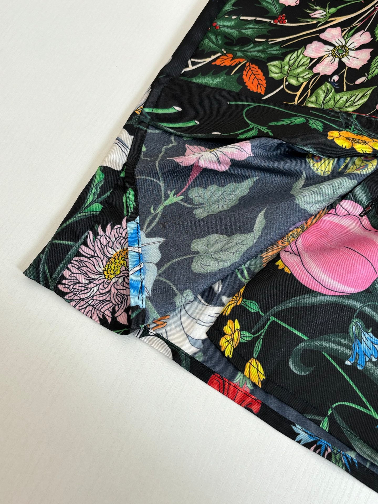 260428 New high-quality floral-printed chiffon long-sleeved shirt with full printing