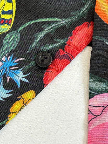 260428 New high-quality floral-printed chiffon long-sleeved shirt with full printing