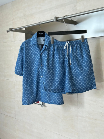260428 New high-quality full-print heavy-duty workout shorts