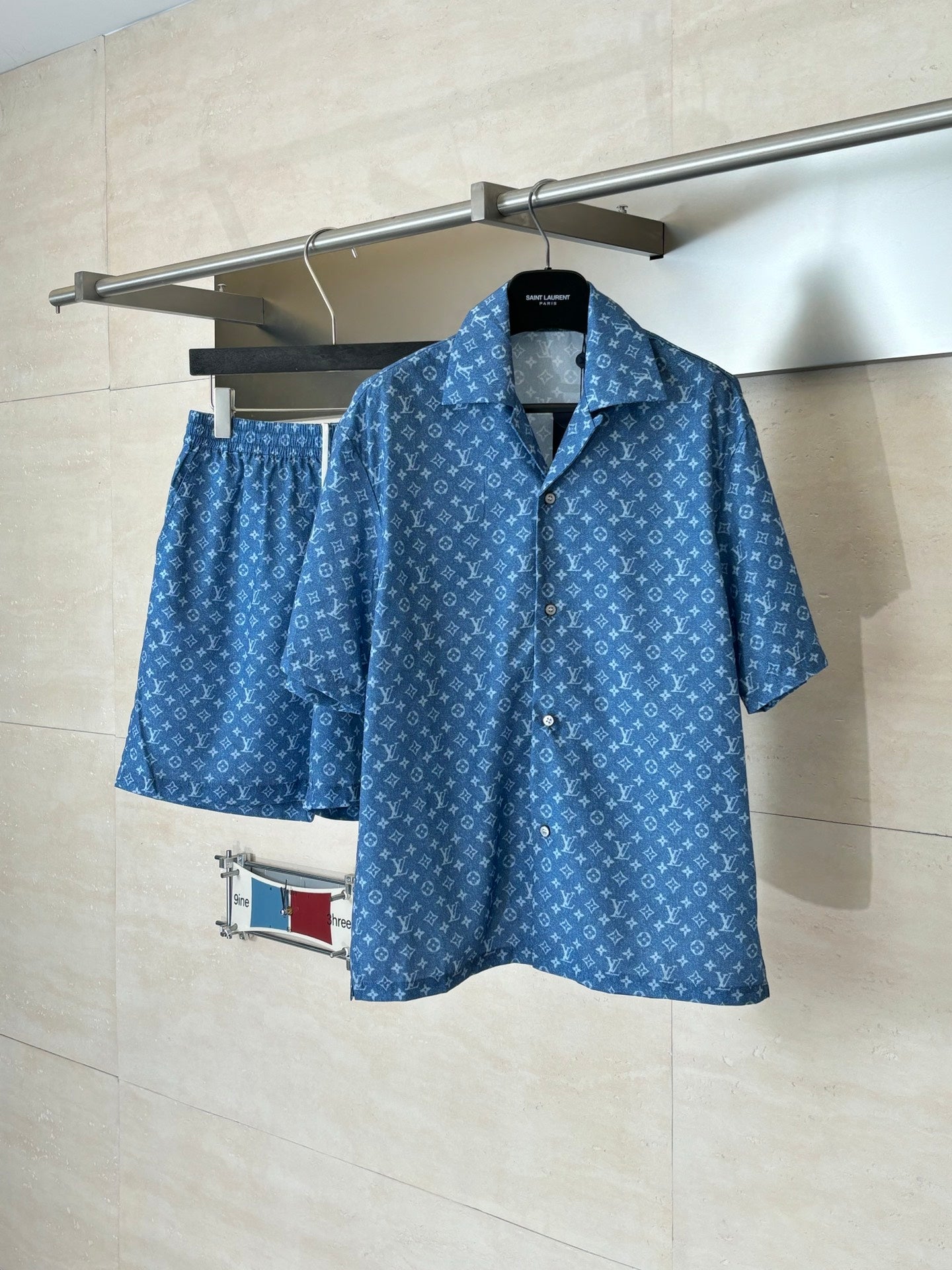 260428 New high-quality fully-printed heavy-duty suit collar short-sleeved shirt