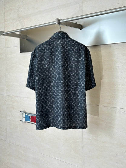 260428 New high-quality fully-printed heavy-duty suit collar short-sleeved shirt