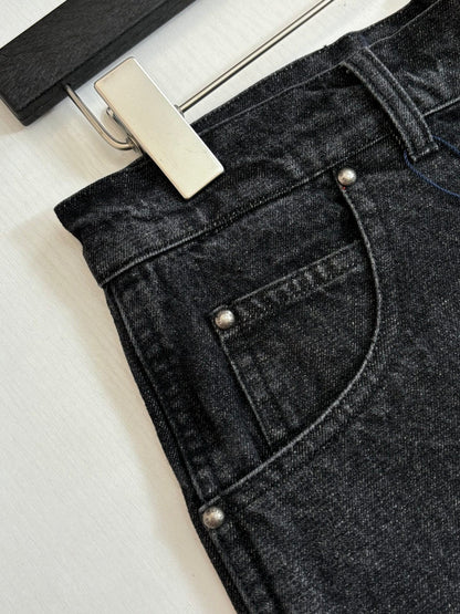 260428 New high-quality distressed and worn-out denim workwear shorts