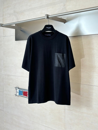 260428 New high-quality nylon pocketed knitted T-shirt