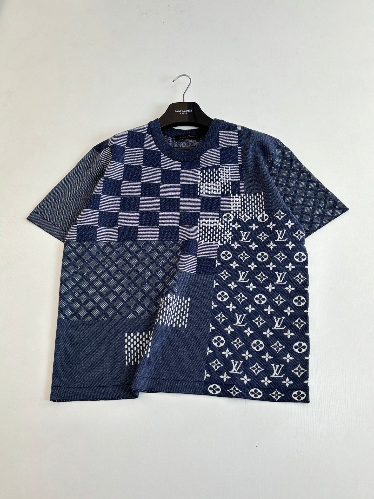 260428 New high-quality irregularly stitched knitted T-shirt