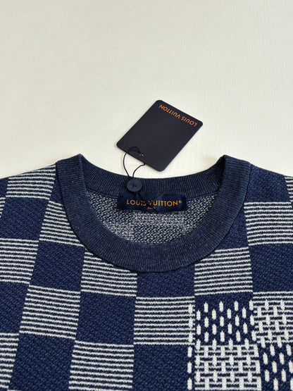 260428 New high-quality irregularly stitched knitted T-shirt