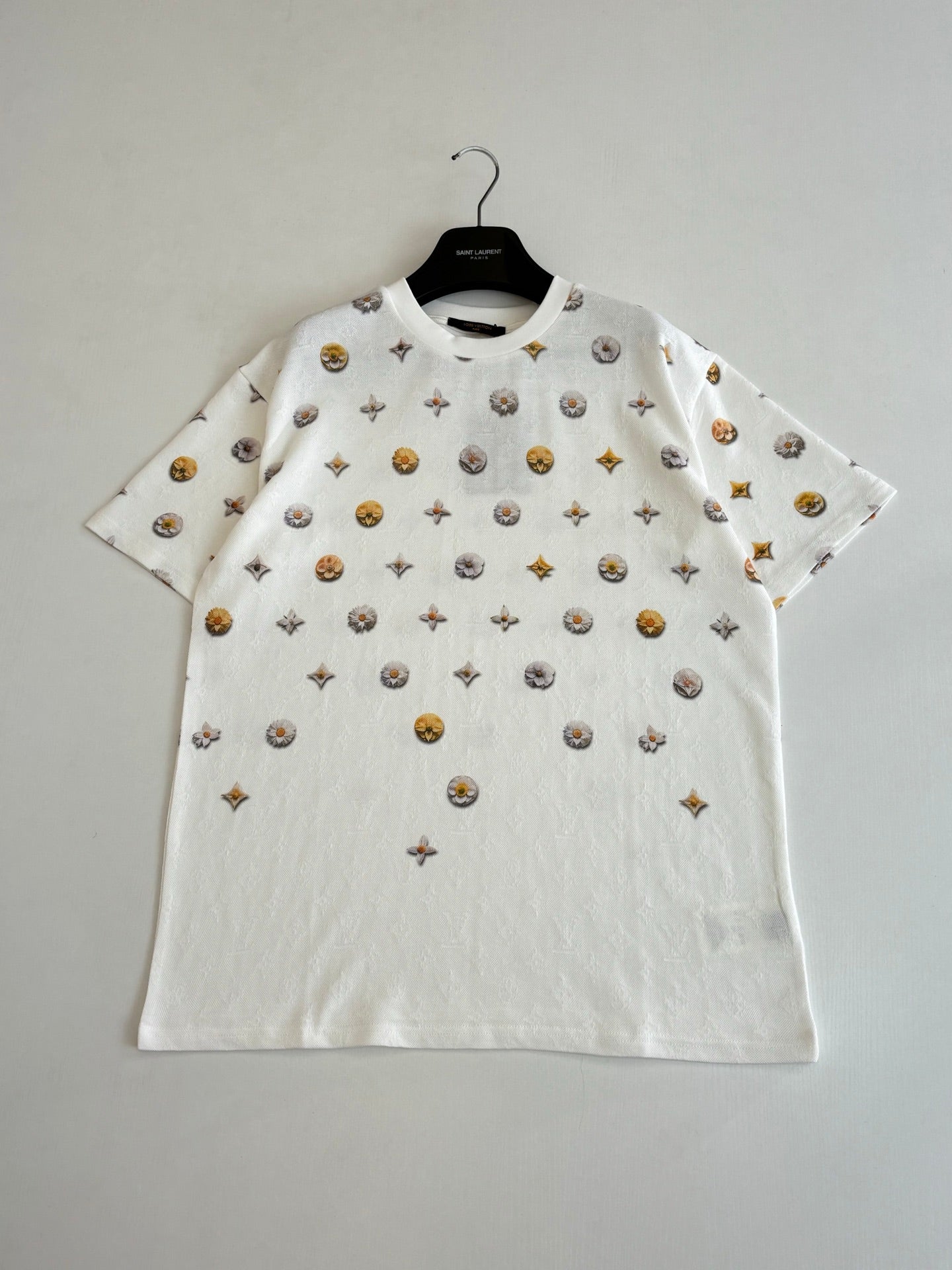 260428 New high-quality jacquard daisy-print T-shirt