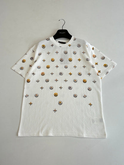 260428 New high-quality jacquard daisy-print T-shirt