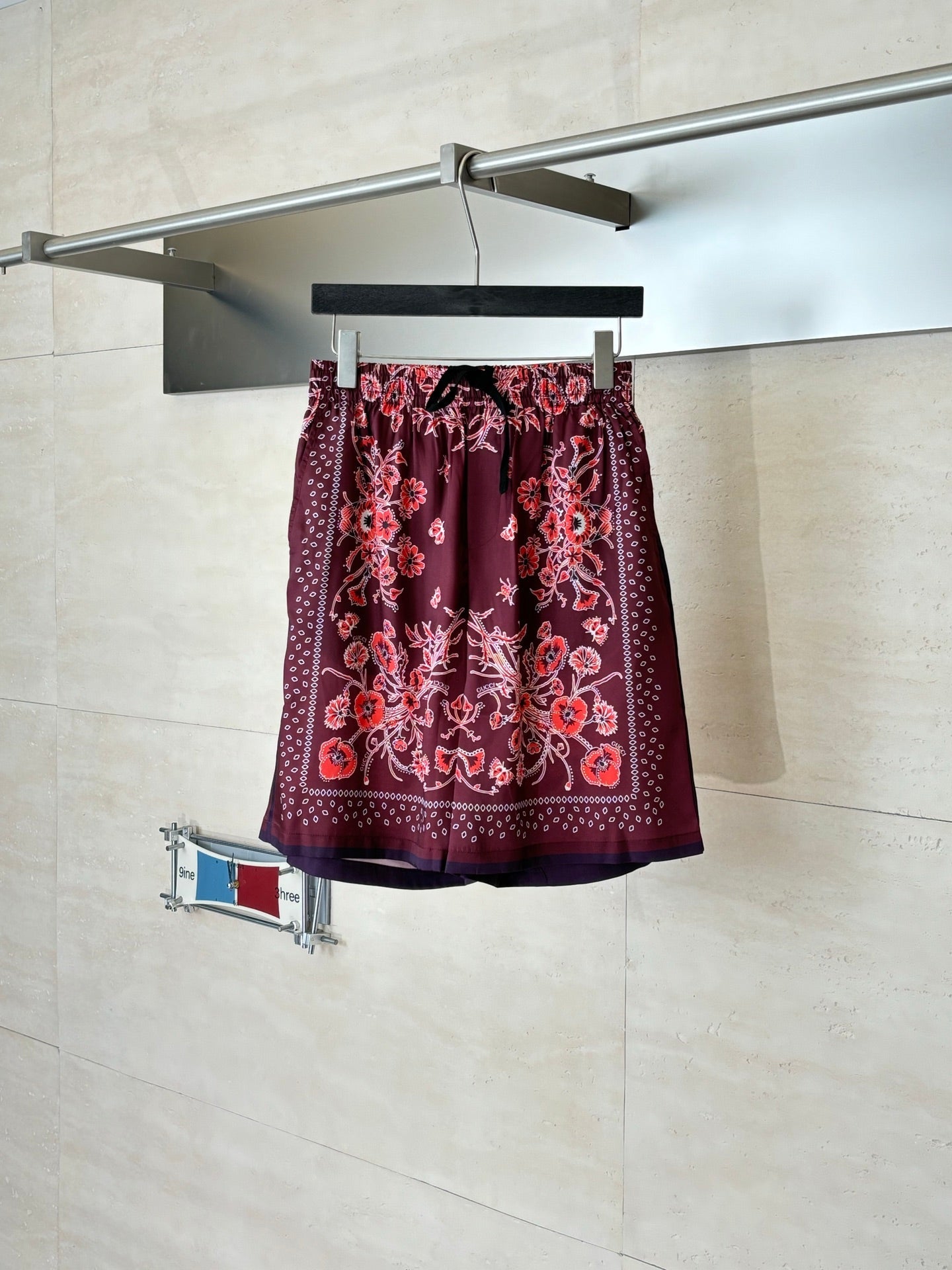 260428 New high-quality floral Cuban-style full-print short pants set