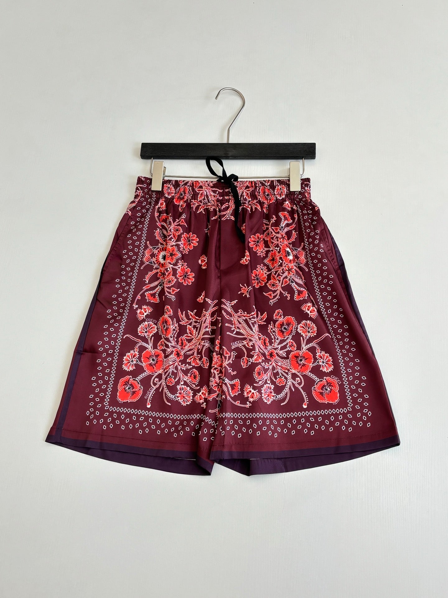 260428 New high-quality floral Cuban-style full-print short pants set