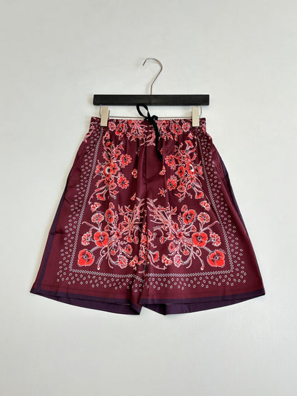 260428 New high-quality floral Cuban-style full-print short pants set