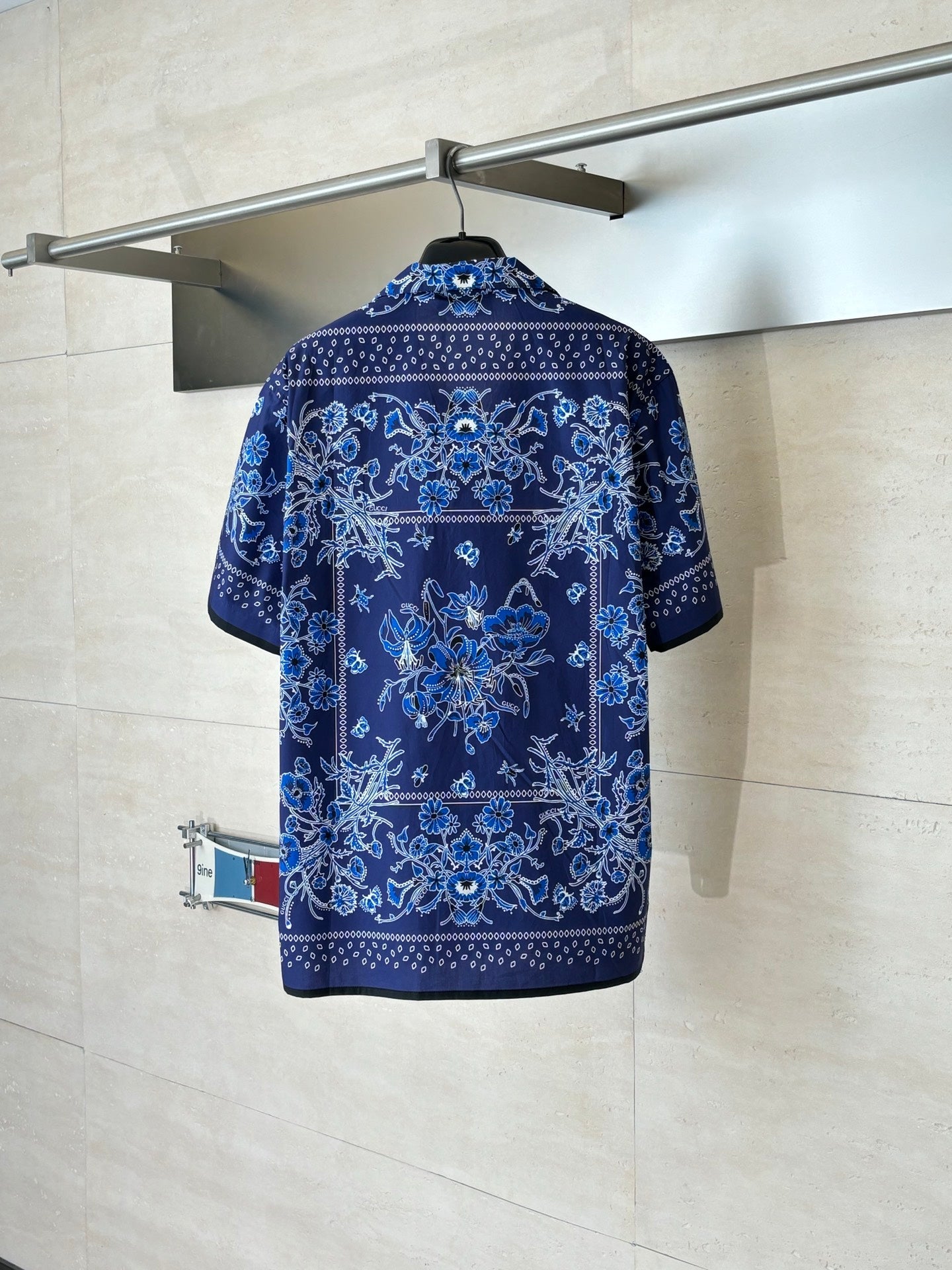 260428 New high-quality floral Cuban collar printed set of short-sleeved shirts