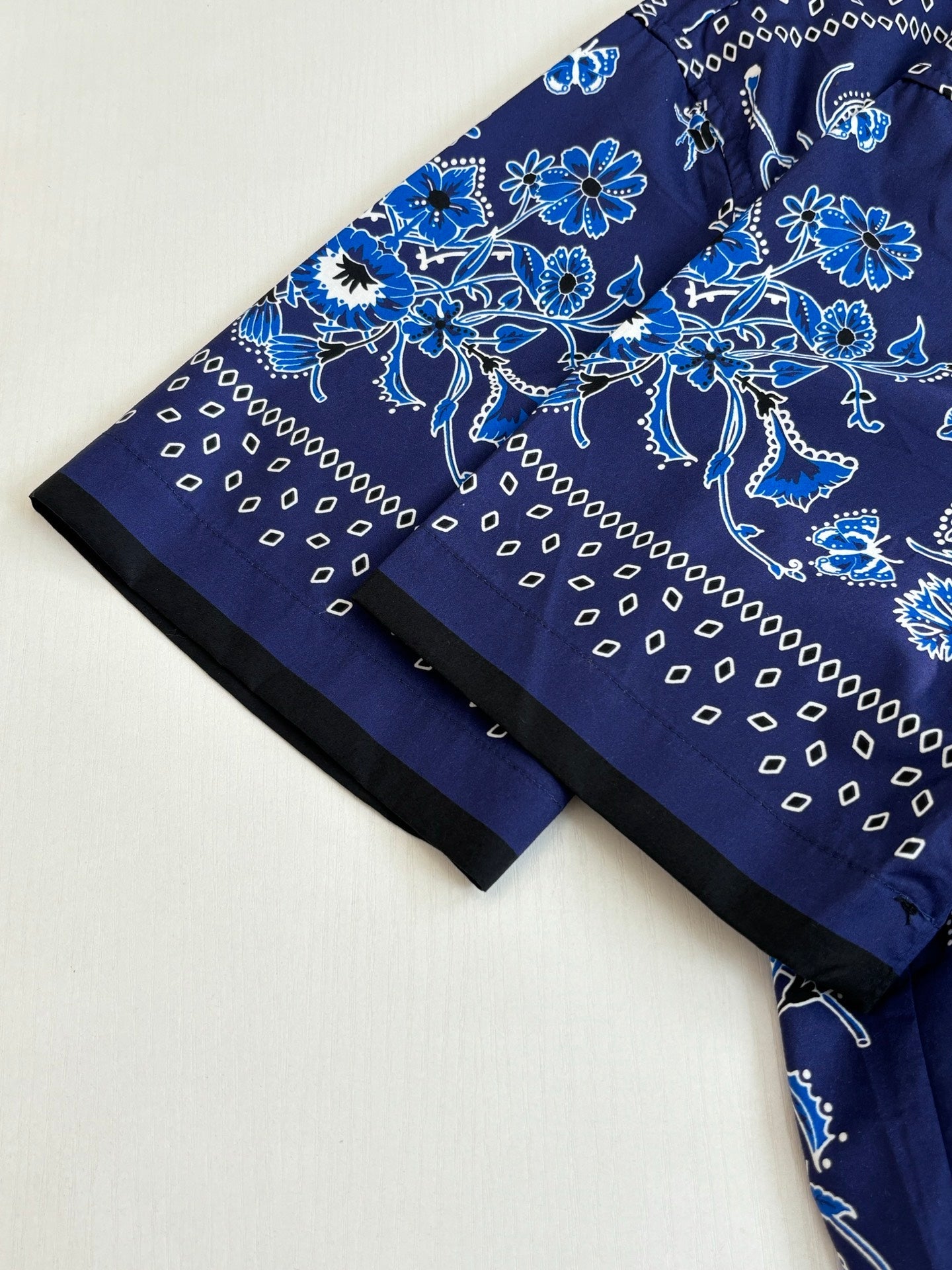 260428 New high-quality floral Cuban collar printed set of short-sleeved shirts