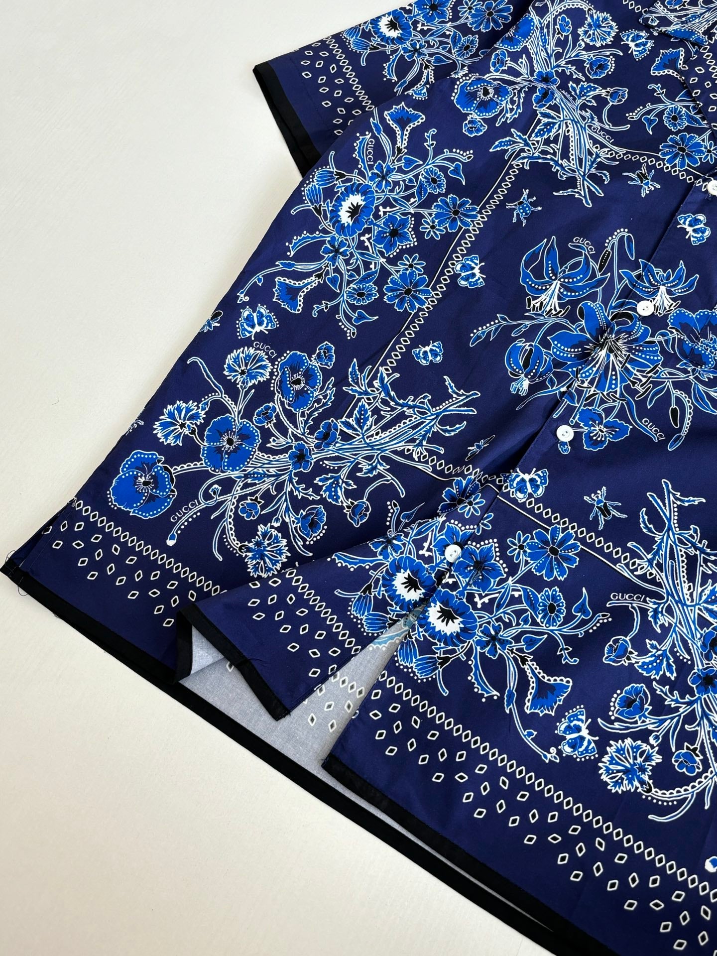 260428 New high-quality floral Cuban collar printed set of short-sleeved shirts