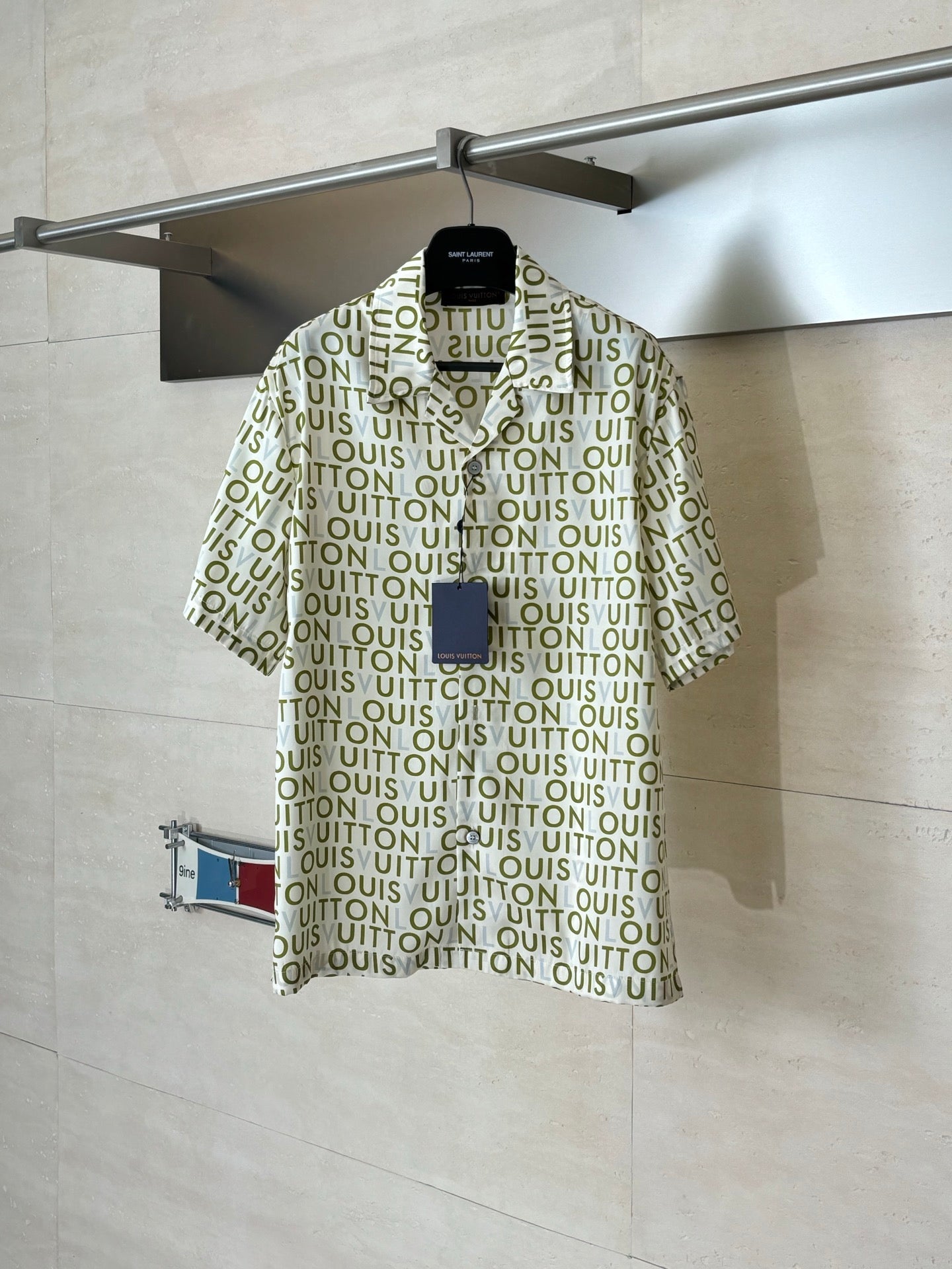 260428 New high-quality printed-letter cotton suit shirt set