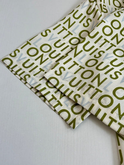260428 New high-quality printed-letter cotton suit shirt set