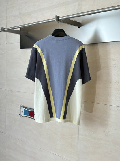 260428 New high-quality printed multi-color cotton knitted T-shirt