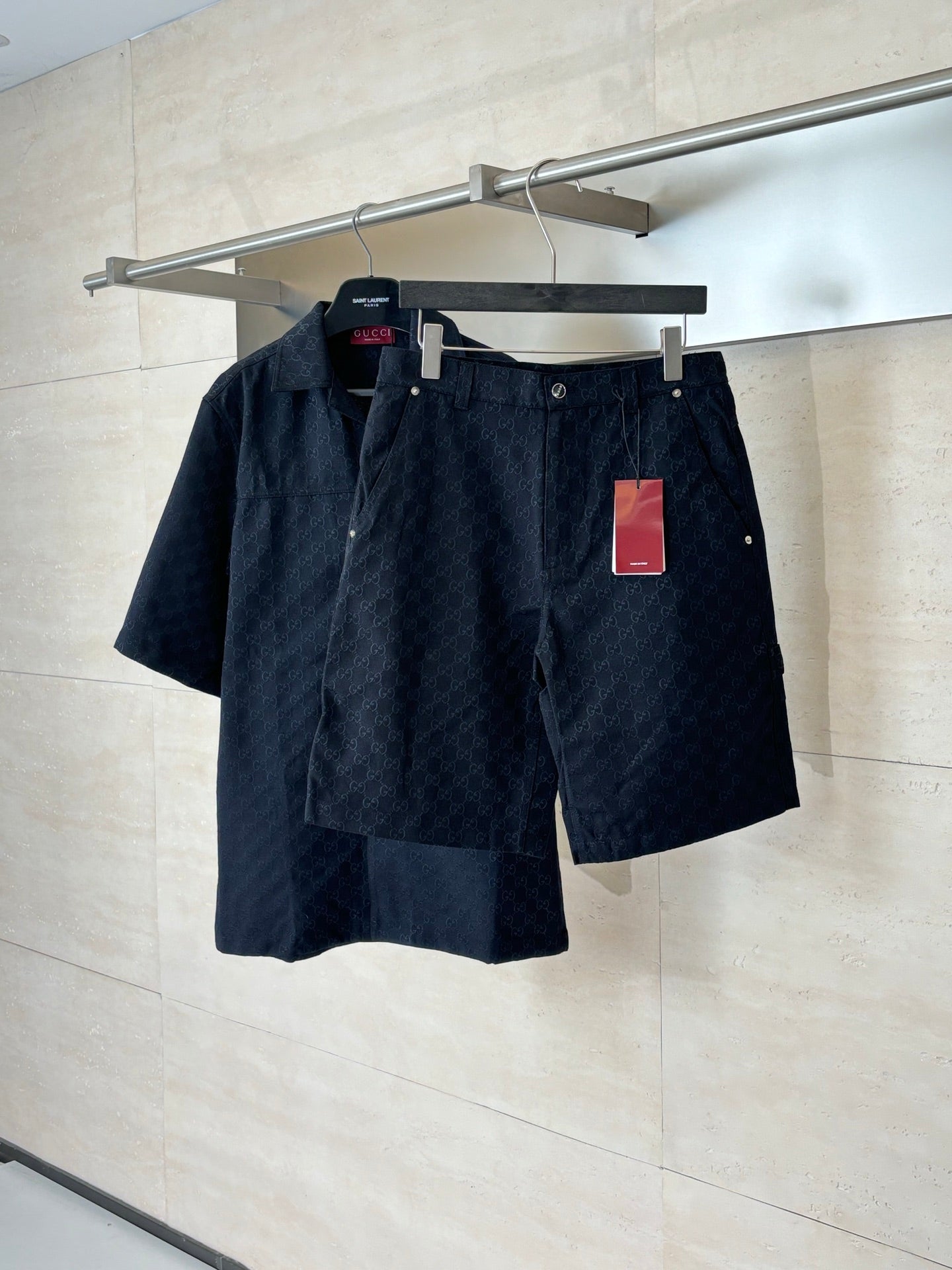 260428 New high-quality full-print jacquard short set