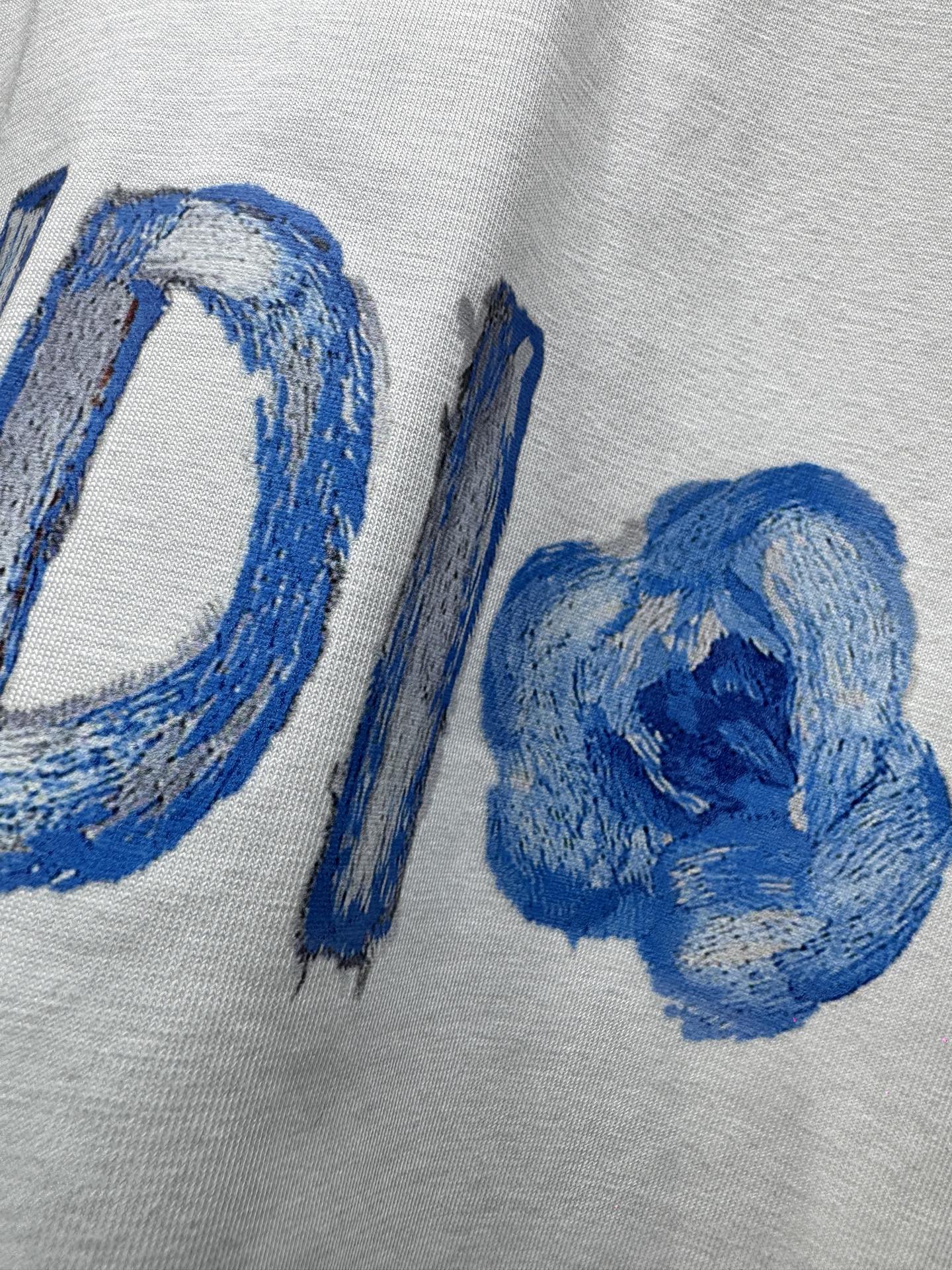 260428 New high-quality graffiti floral T-shirt
