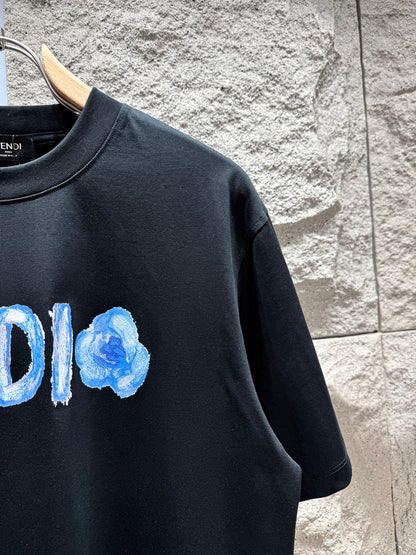 260428 New high-quality graffiti floral T-shirt