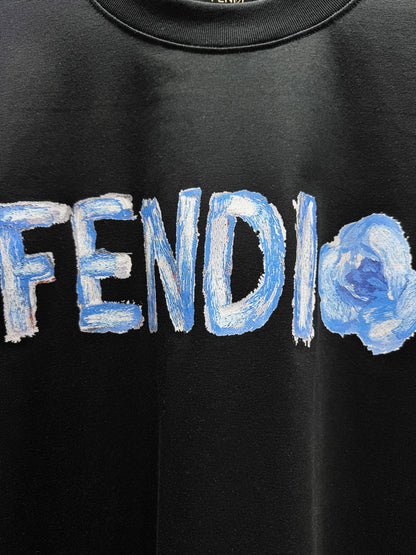 260428 New high-quality graffiti floral T-shirt