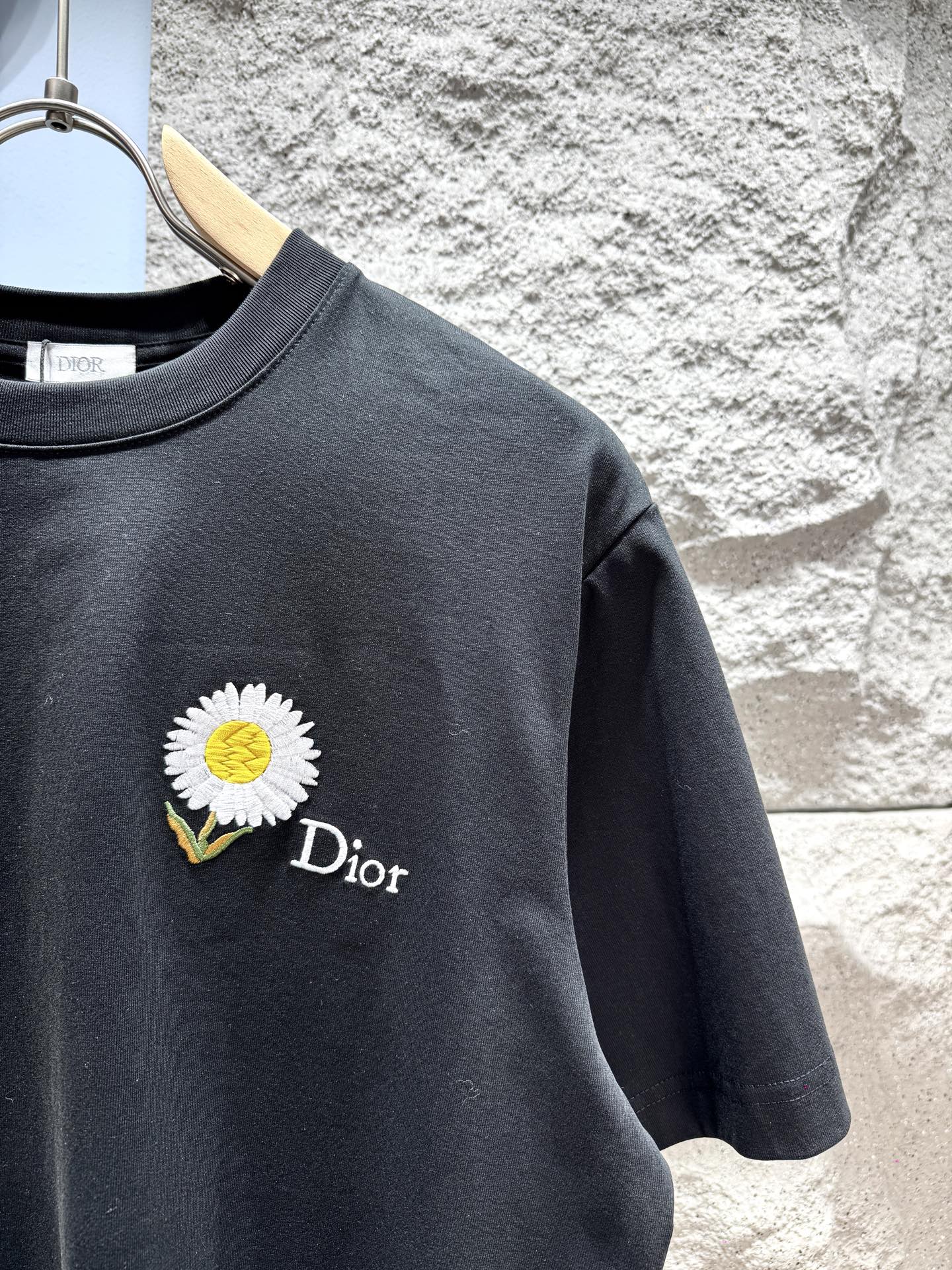 260428 New high-quality chrysanthemum embroidery T-shirt