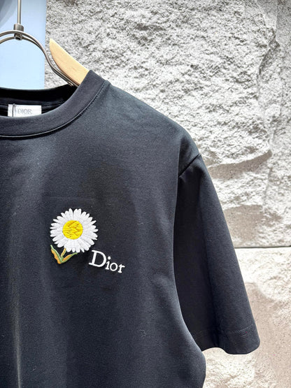 260428 New high-quality chrysanthemum embroidery T-shirt