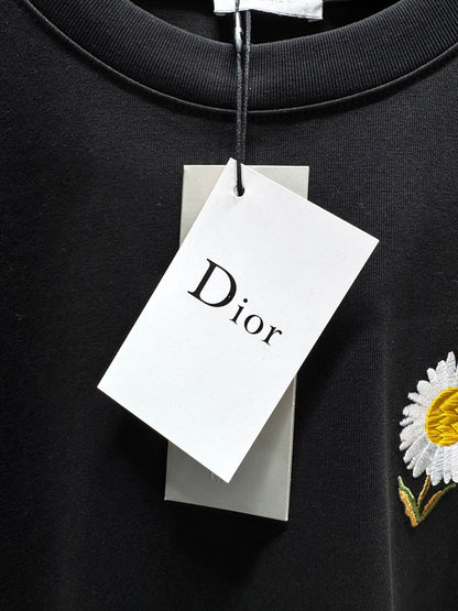 260428 New high-quality chrysanthemum embroidery T-shirt