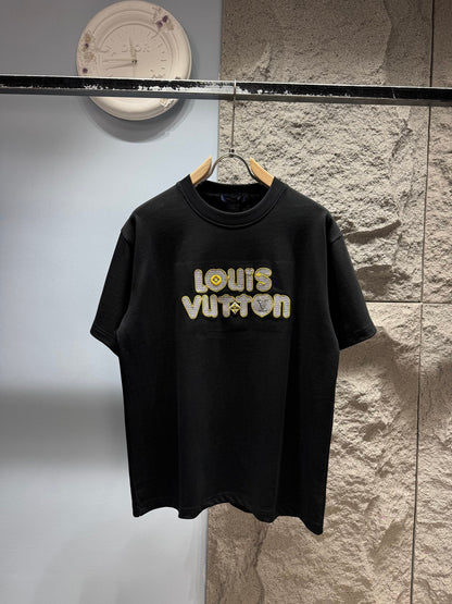 260428 New high-quality letter-style classic embroidery T-shirt
