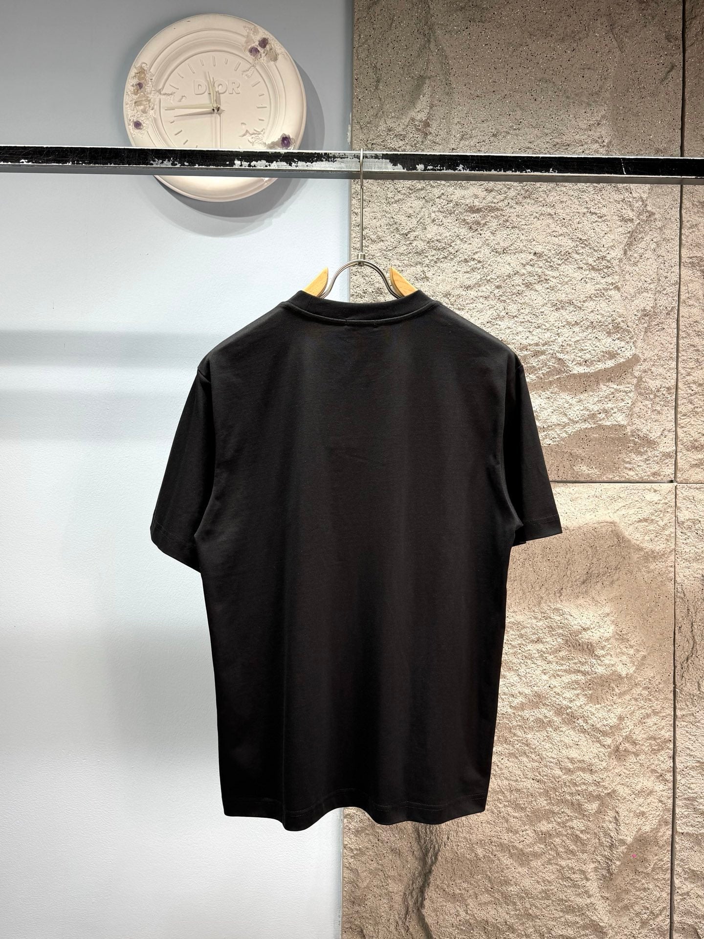 260428 New high-quality checked knight embroidery T-shirt