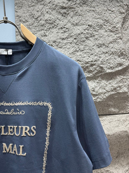 260428 New high-quality "Kuruma" embroidery T-shirt