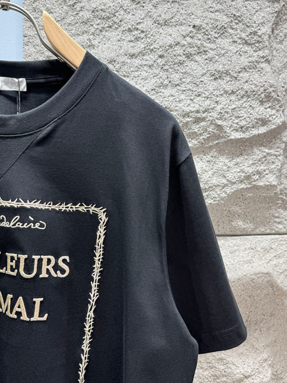 260428 New high-quality "Kuruma" embroidery T-shirt