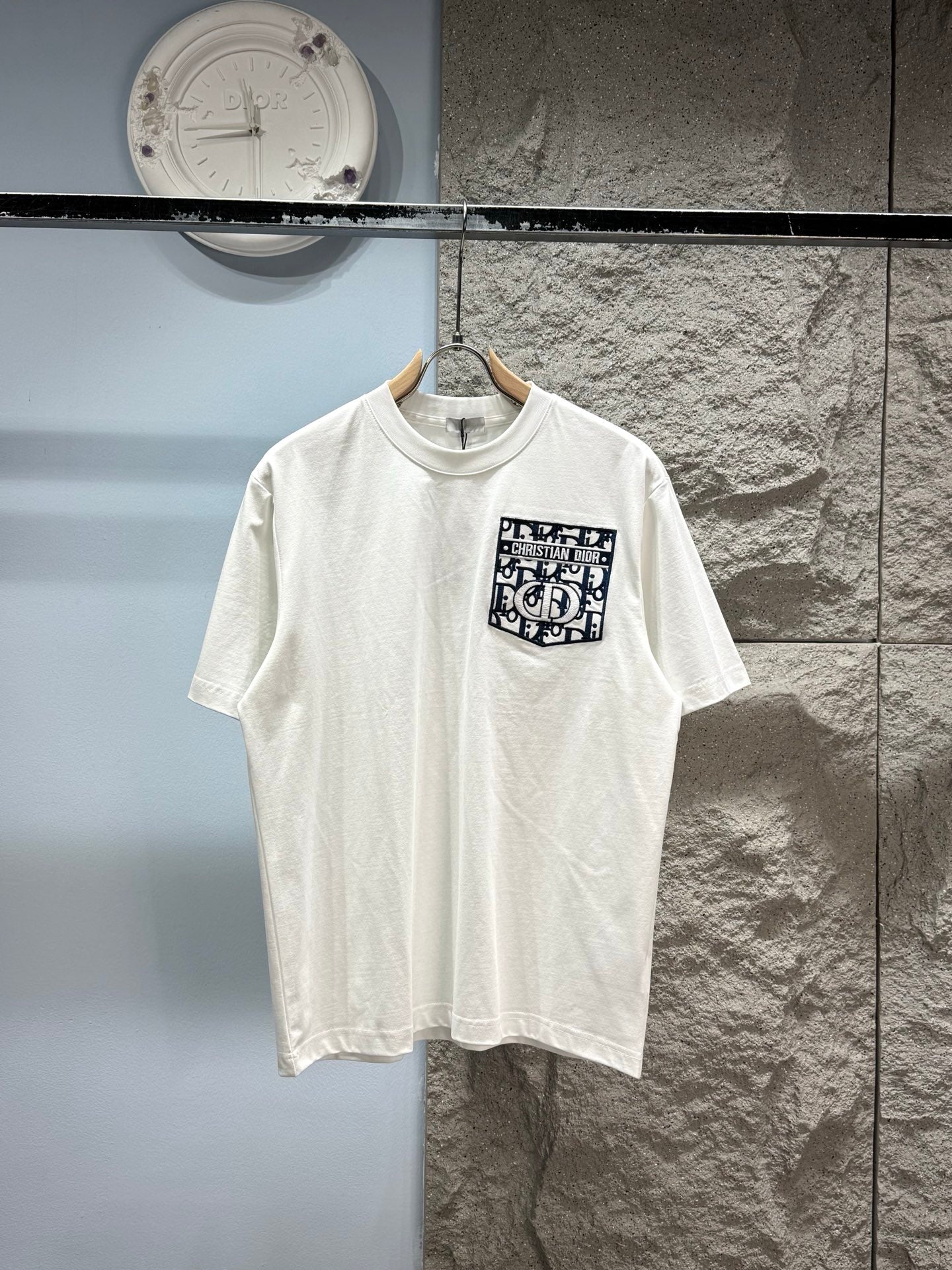 260428 New high-quality embroidered fake pocket T-shirt