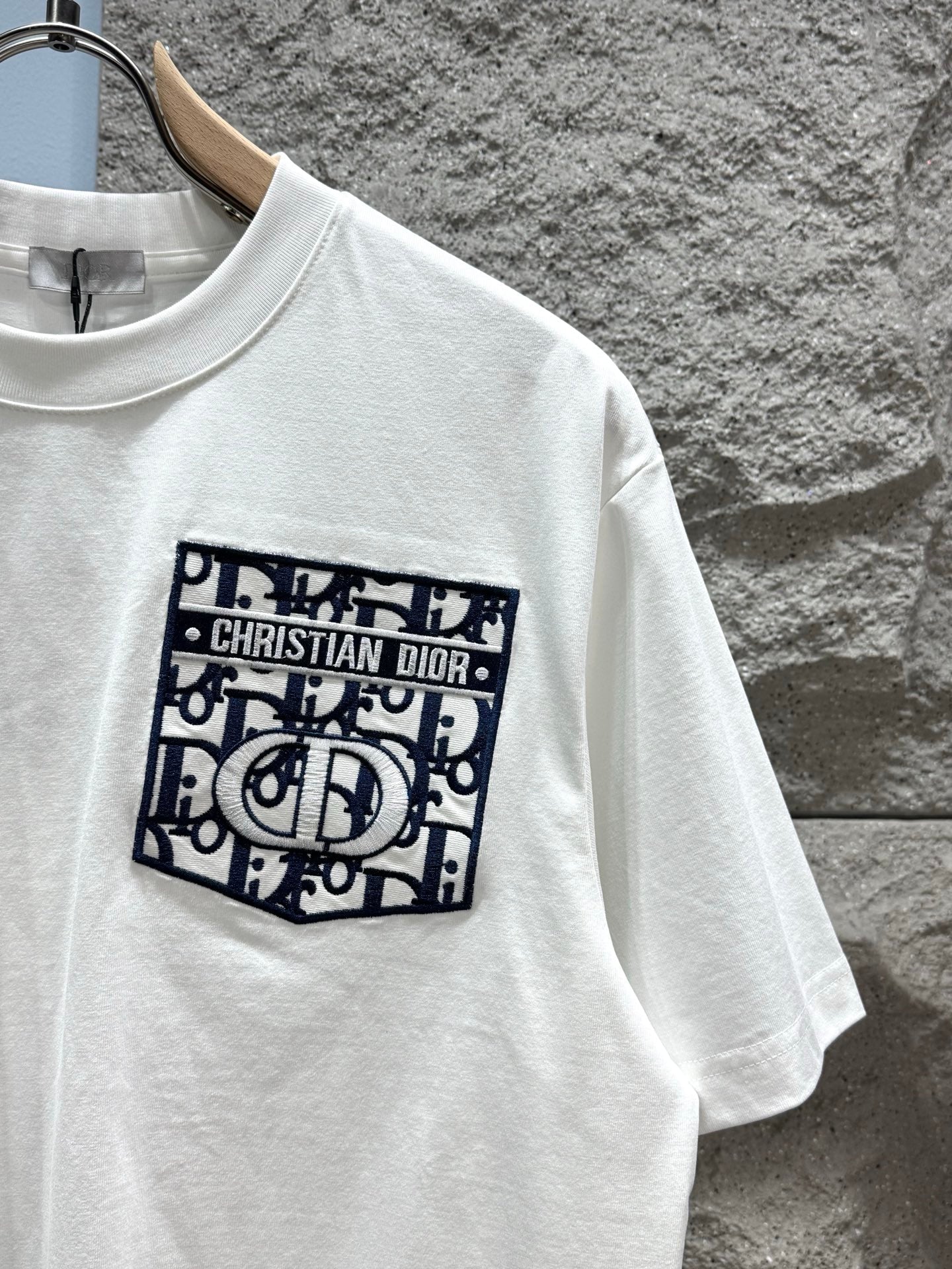 260428 New high-quality embroidered fake pocket T-shirt
