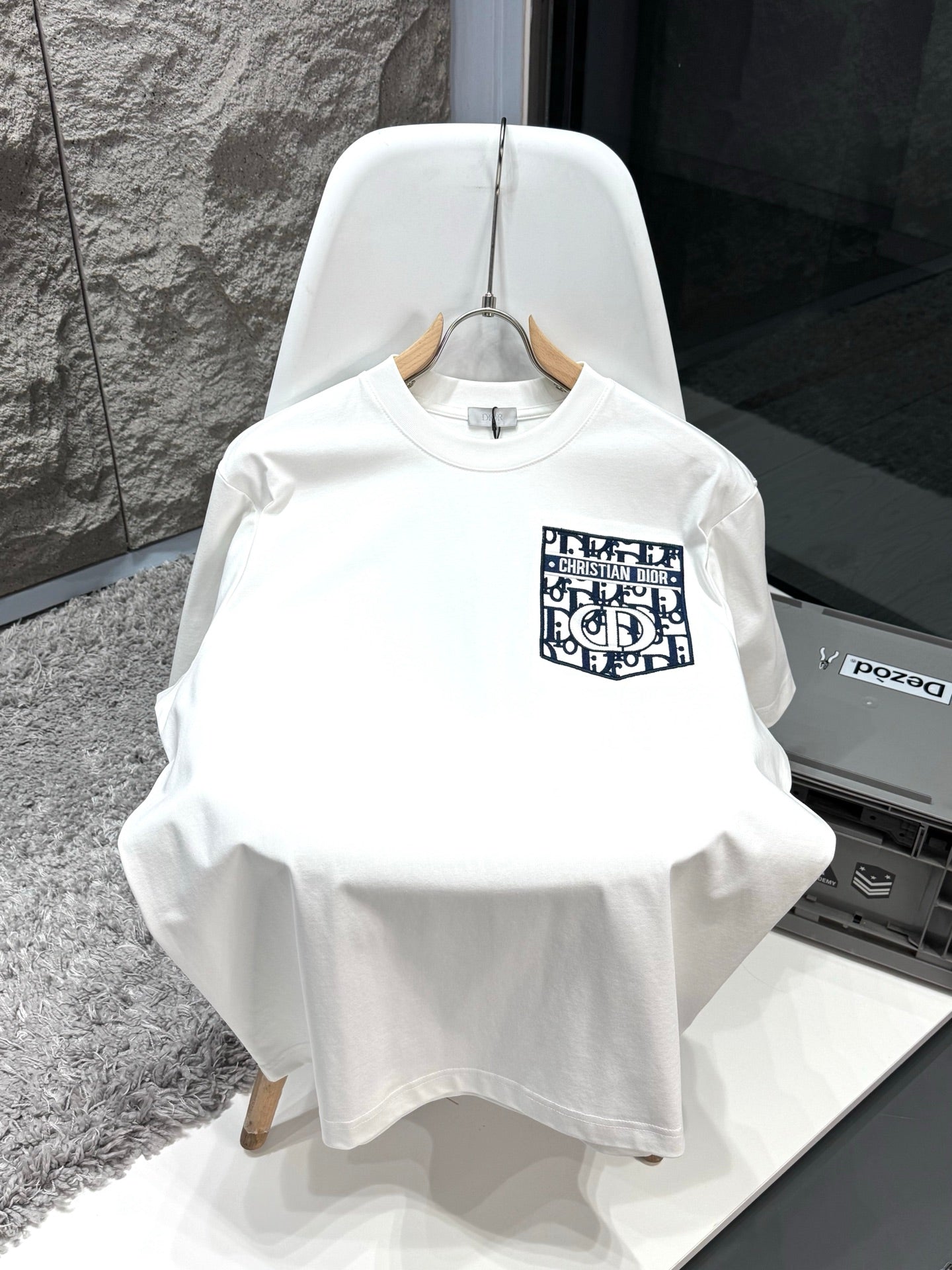 260428 New high-quality embroidered fake pocket T-shirt