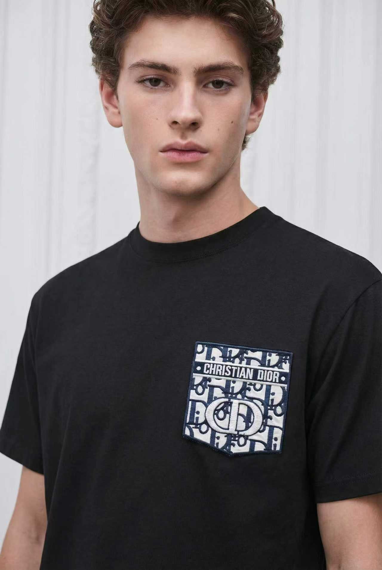 260428 New high-quality embroidered fake pocket T-shirt