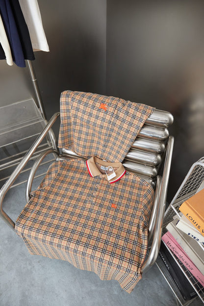 260506 New high-quality custom checked fabric polo