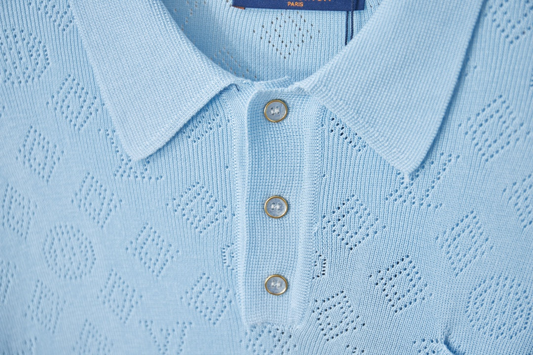 260506 New high-quality mesh lyocell knitted short-sleeved shirt