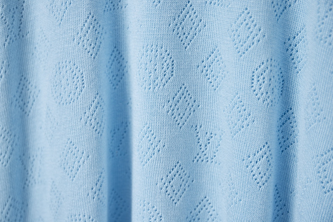 260506 New high-quality mesh lyocell knitted short-sleeved shirt