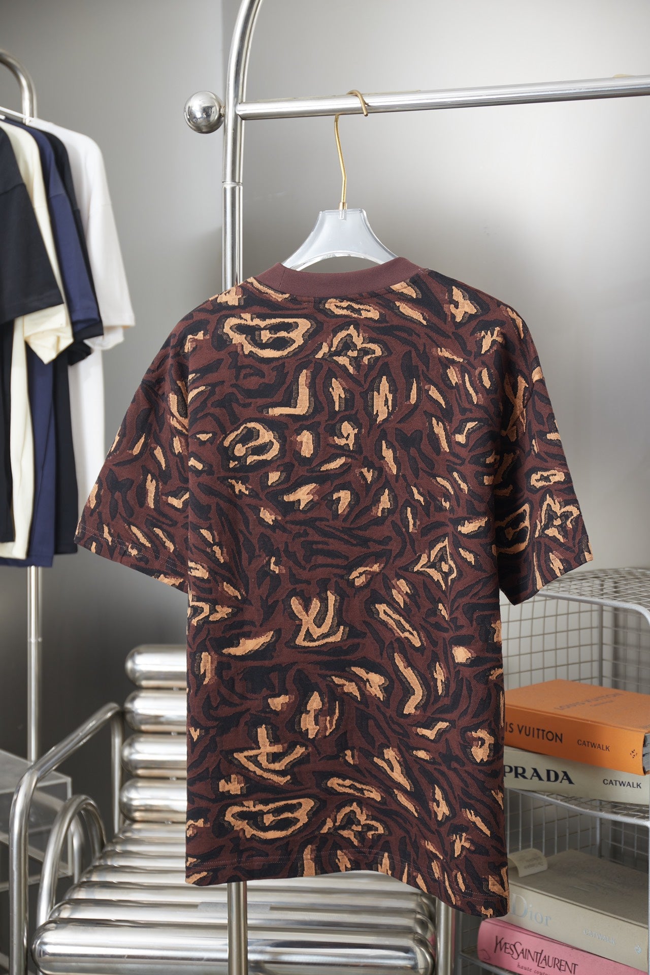260506 New high-quality patterned jacquard knitted short-sleeved T-shirt