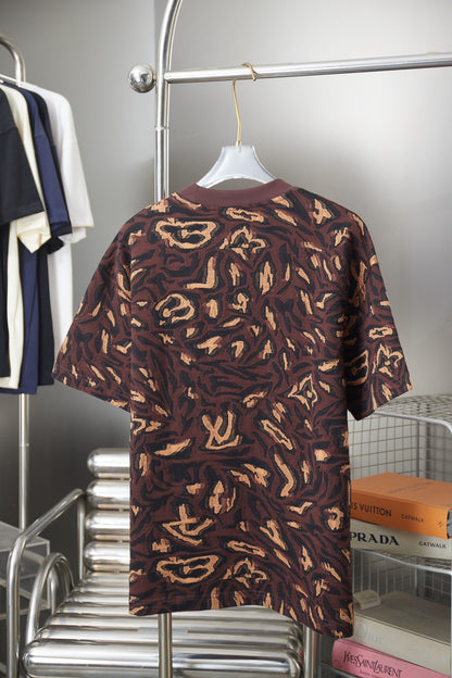 260506 New high-quality patterned jacquard knitted short-sleeved T-shirt