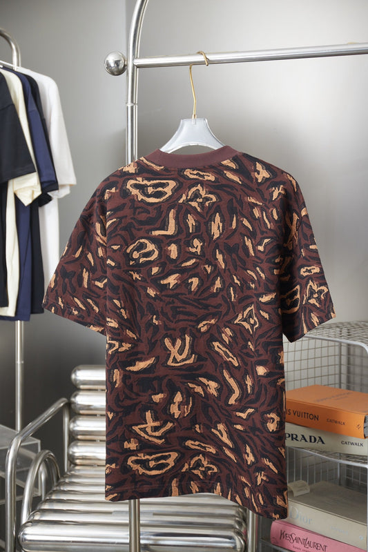 260506 New high-quality patterned jacquard knitted short-sleeved T-shirt