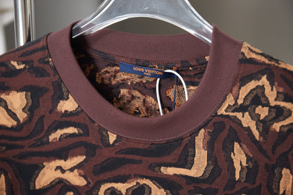 260506 New high-quality patterned jacquard knitted short-sleeved T-shirt