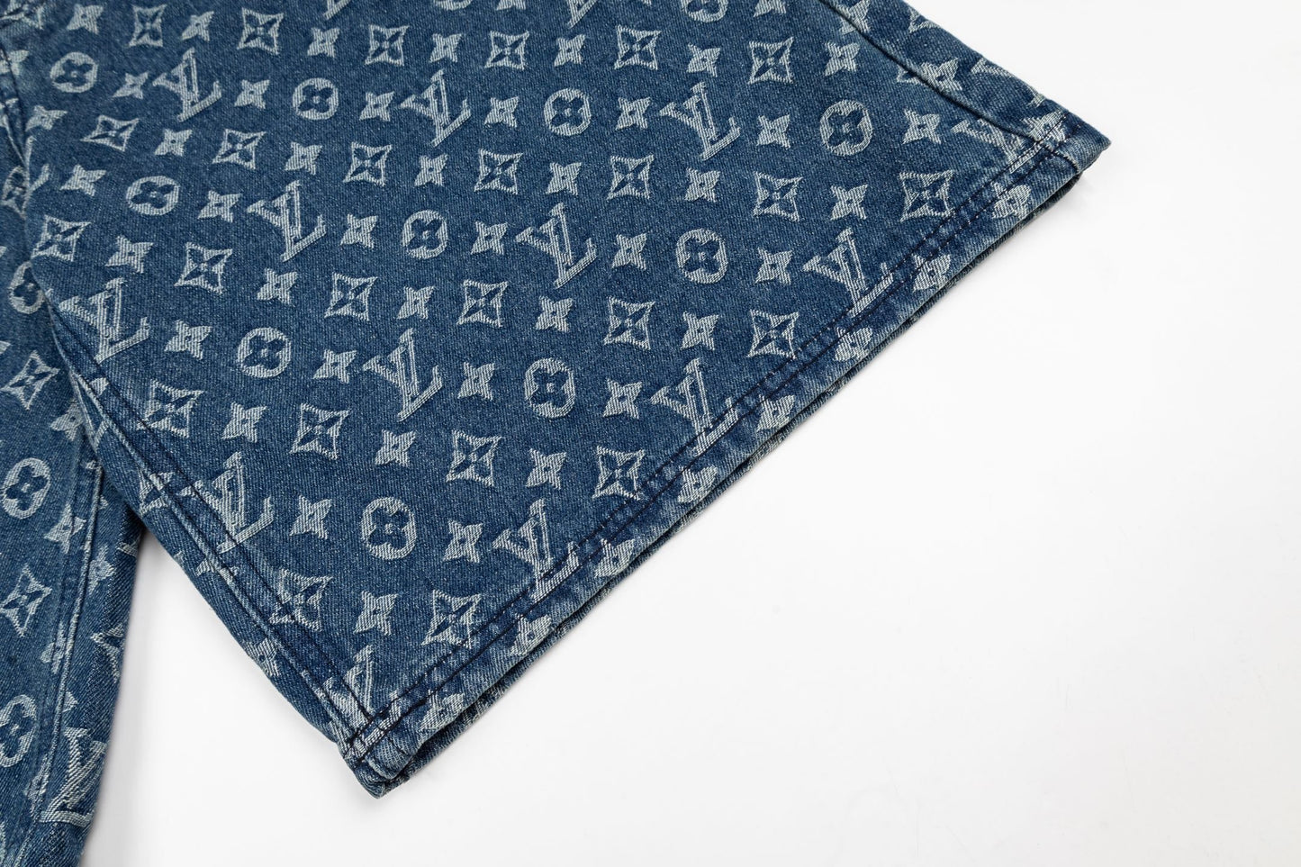 260506 New high-quality classic floral-printed denim shorts