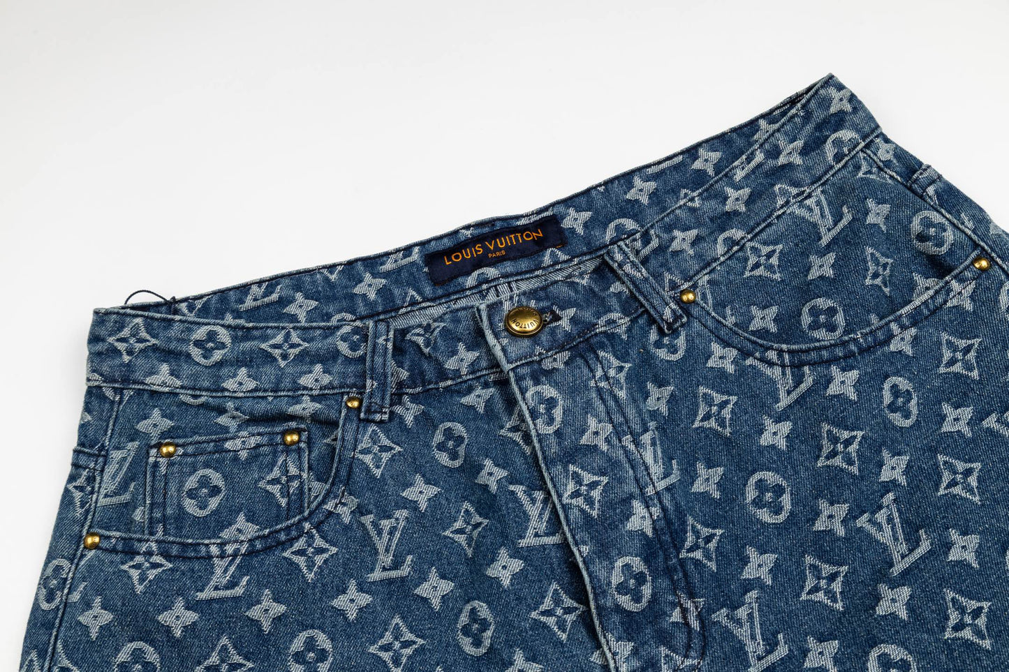 260506 New high-quality classic floral-printed denim shorts
