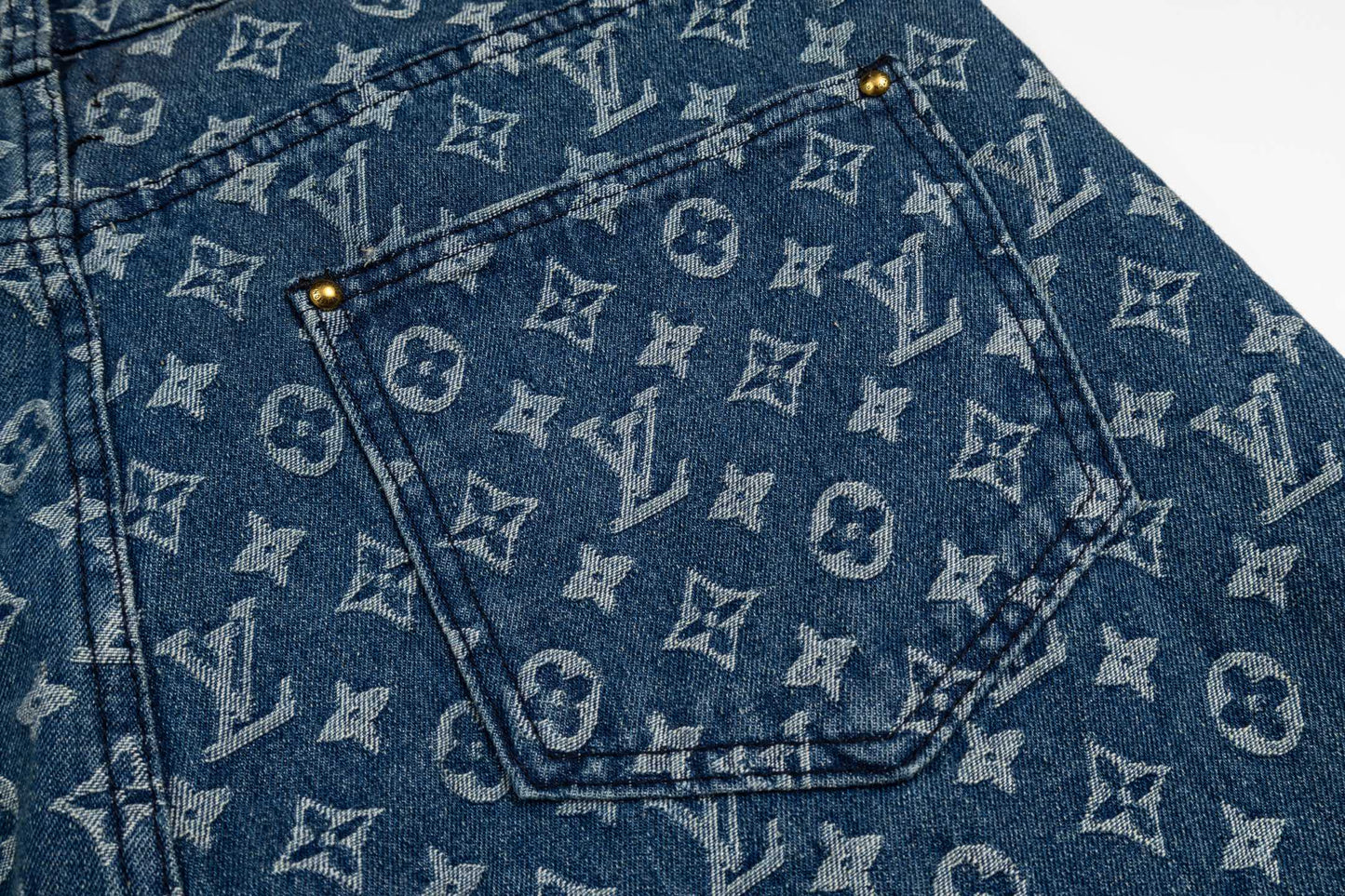 260506 New high-quality classic floral-printed denim shorts