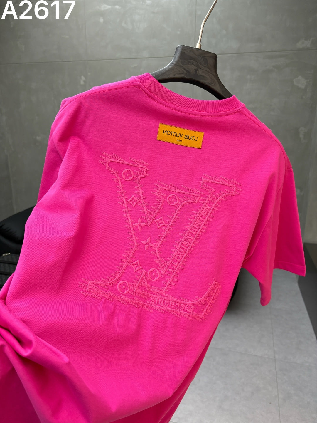 260506 New high-quality matching-color embroidered T-shirt