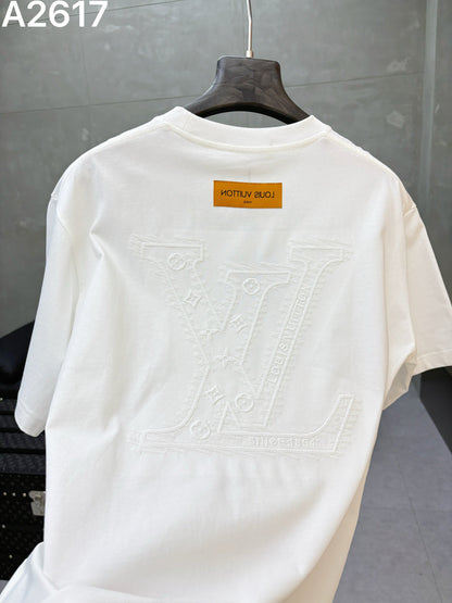 260506 New high-quality matching-color embroidered T-shirt