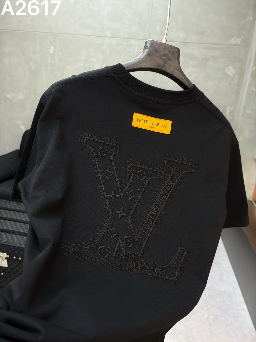 260506 New high-quality matching-color embroidered T-shirt