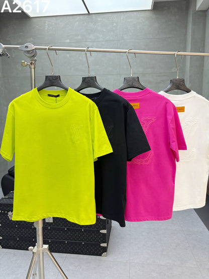 260506 New high-quality matching-color embroidered T-shirt